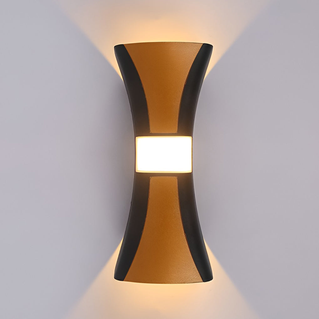 Aluminum Modern Outdoor LED Wall Sconce Waterproof Up and Down Exterior Light Fixture