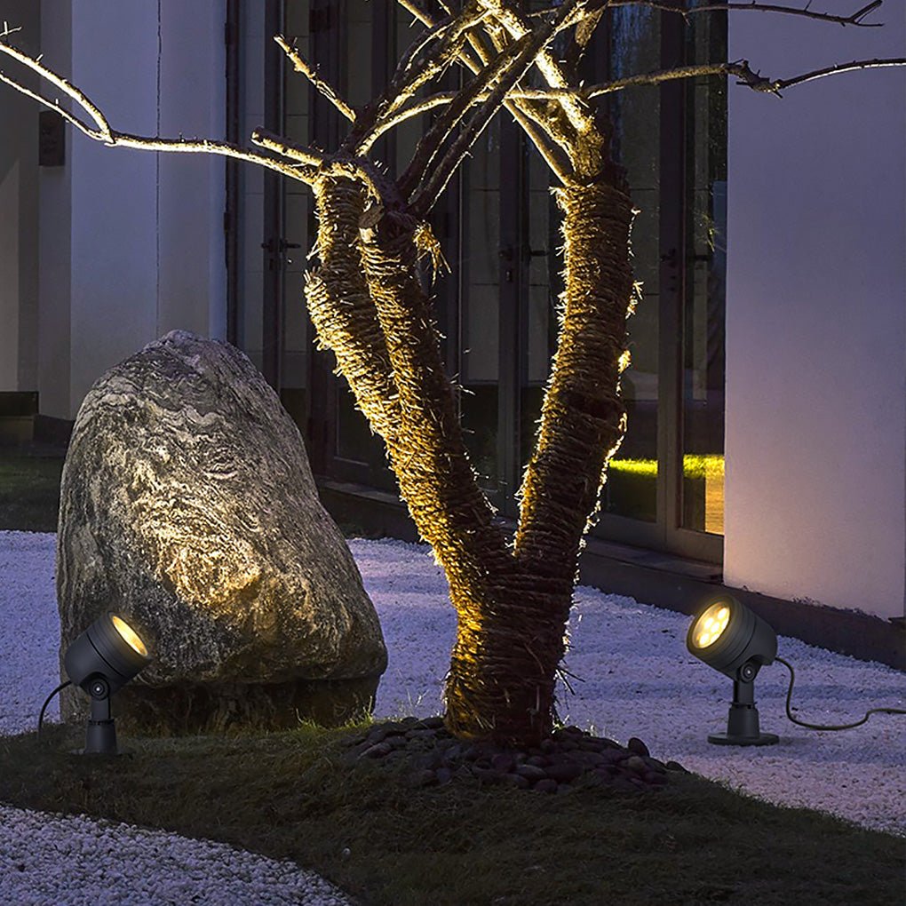 Aluminum Outdoor LED Landscape Spotlight IP65 Waterproof Ground Garden Lawn Light for Courtyards