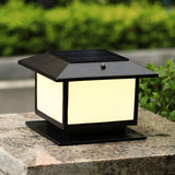Aluminum Outdoor Square Solar Post Lights with Three Step Dimming for Fence and Deck