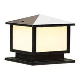 Aluminum Outdoor Square Solar Post Lights with Three Step Dimming for Fence and Deck