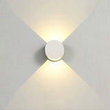 Aluminum Round LED Outdoor Wall Light Waterproof Up and Down Exterior Sconce 10W