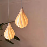 Alva Modern Spiraling Tear Drop LED Pendant Light with Gradient Glow