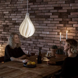 Alva Modern Spiraling Tear Drop LED Pendant Light with Gradient Glow
