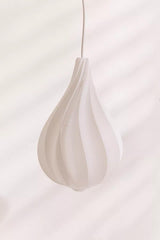Alva Modern Spiraling Tear Drop LED Pendant Light with Gradient Glow