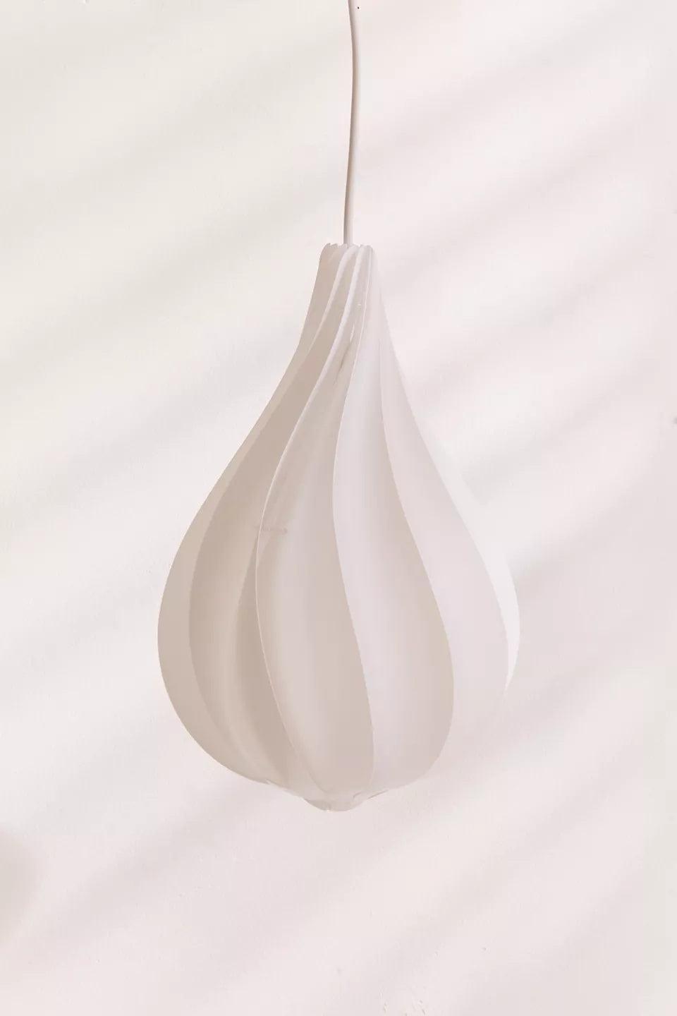 Alva Modern Spiraling Tear Drop LED Pendant Light with Gradient Glow