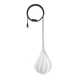 Alva Modern Spiraling Tear Drop LED Pendant Light with Gradient Glow