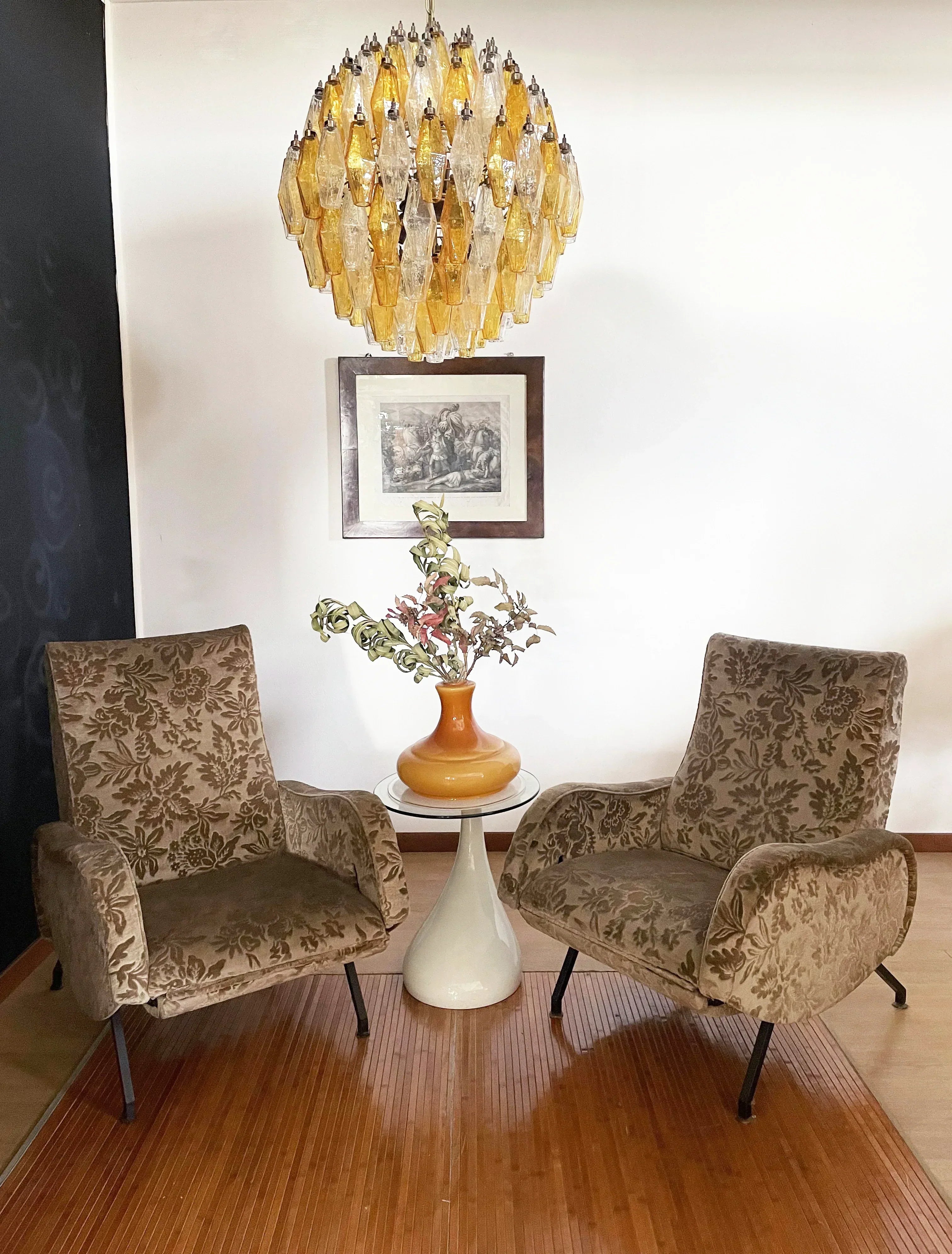 amber-poliedri-murano-glass-sphere-chandelier-with-gold-or-chrome-finish