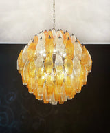 amber-poliedri-murano-glass-sphere-chandelier-with-gold-or-chrome-finish