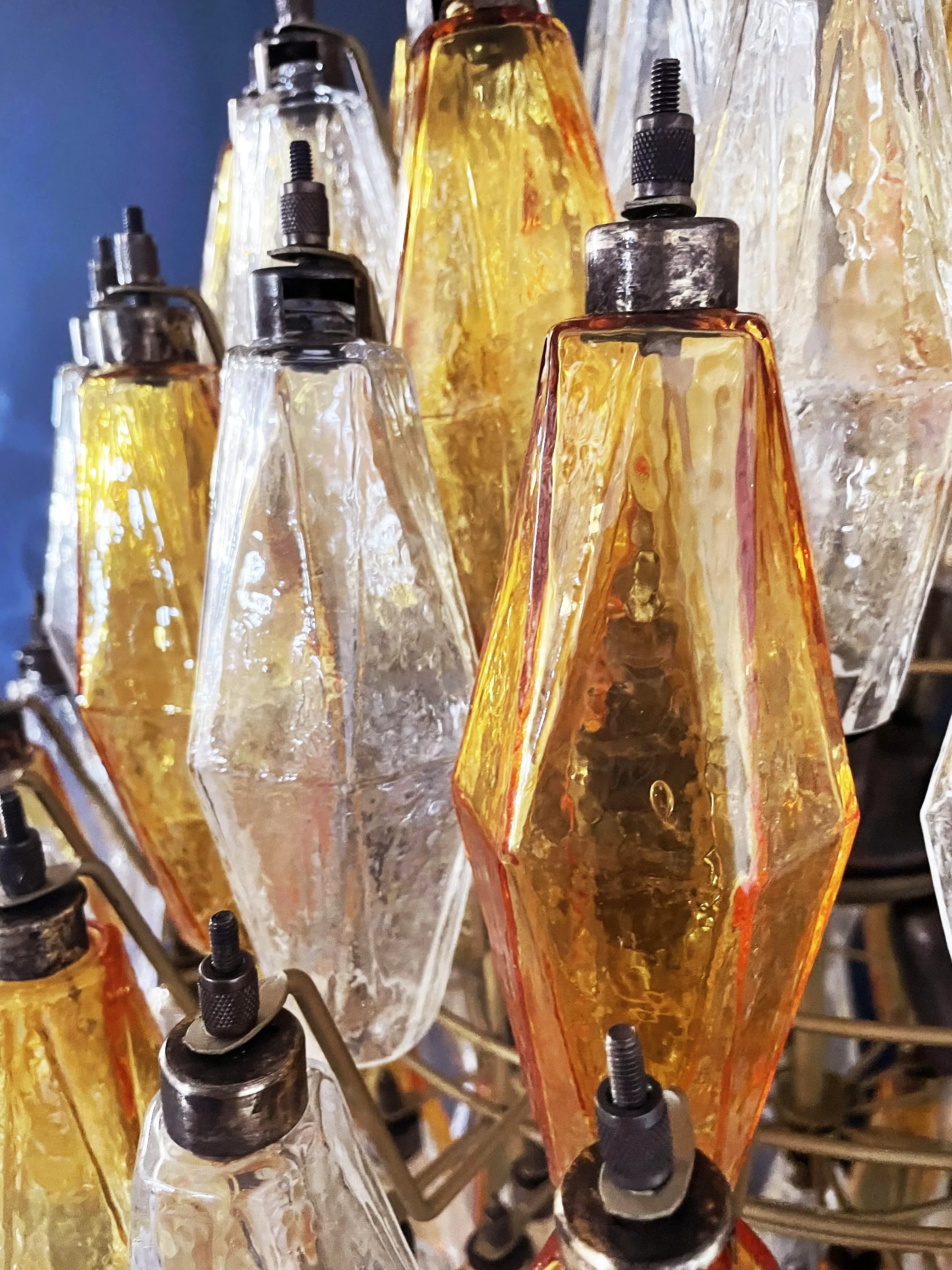 amber-poliedri-murano-glass-sphere-chandelier-with-gold-or-chrome-finish
