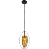 Amber Smoke Gray Glass Pendant Lighting for Dining Room Modern Nordic Kitchen Island Hanging Fixture