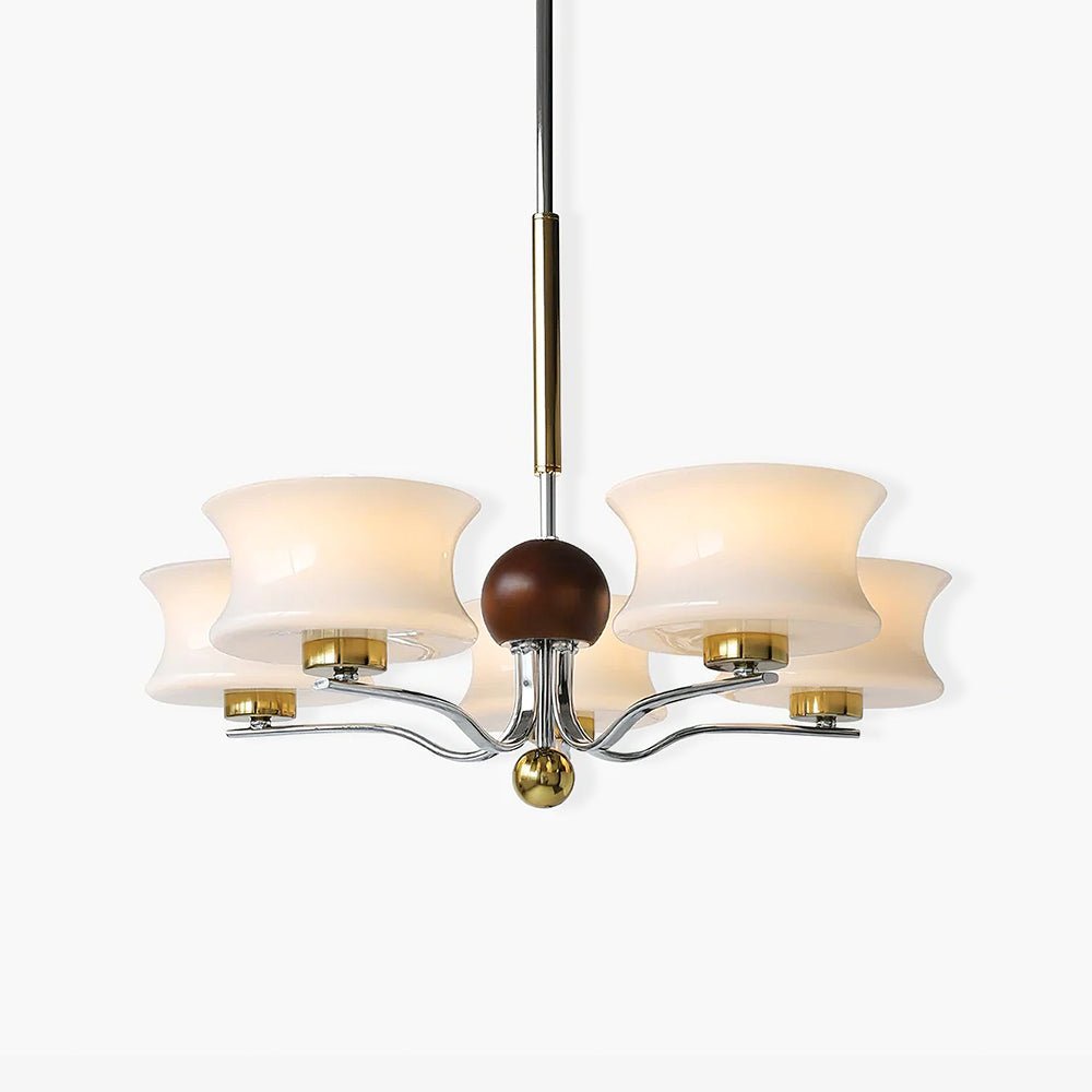 Anath Modern Schoolhouse Multi Head Pendant Light Glass Globe Chandelier for Foyer