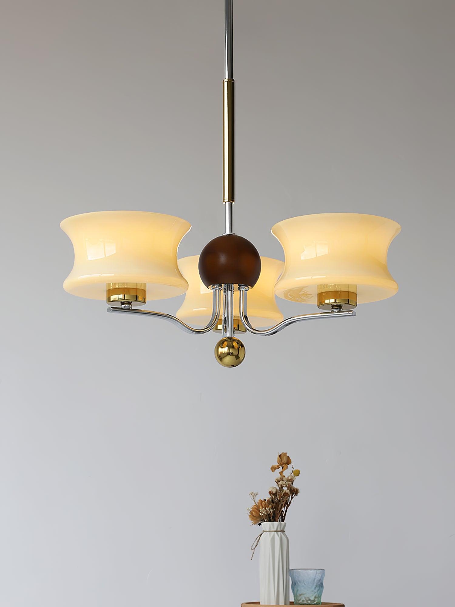 Anath Modern Schoolhouse Multi Head Pendant Light Glass Globe Chandelier for Foyer