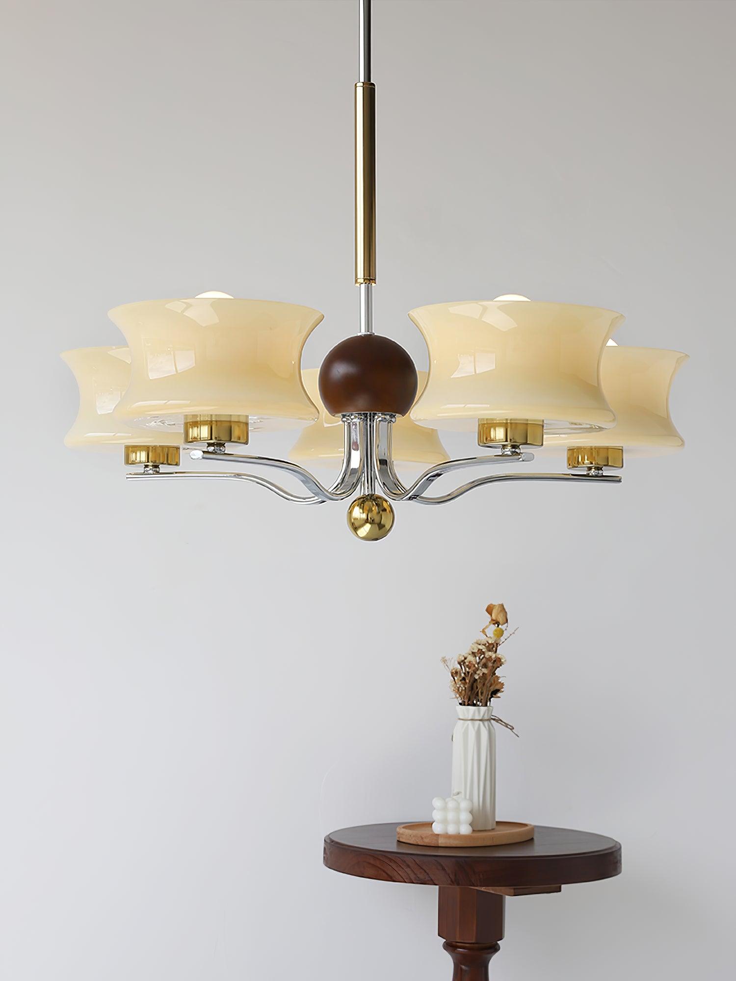 Anath Modern Schoolhouse Multi Head Pendant Light Glass Globe Chandelier for Foyer