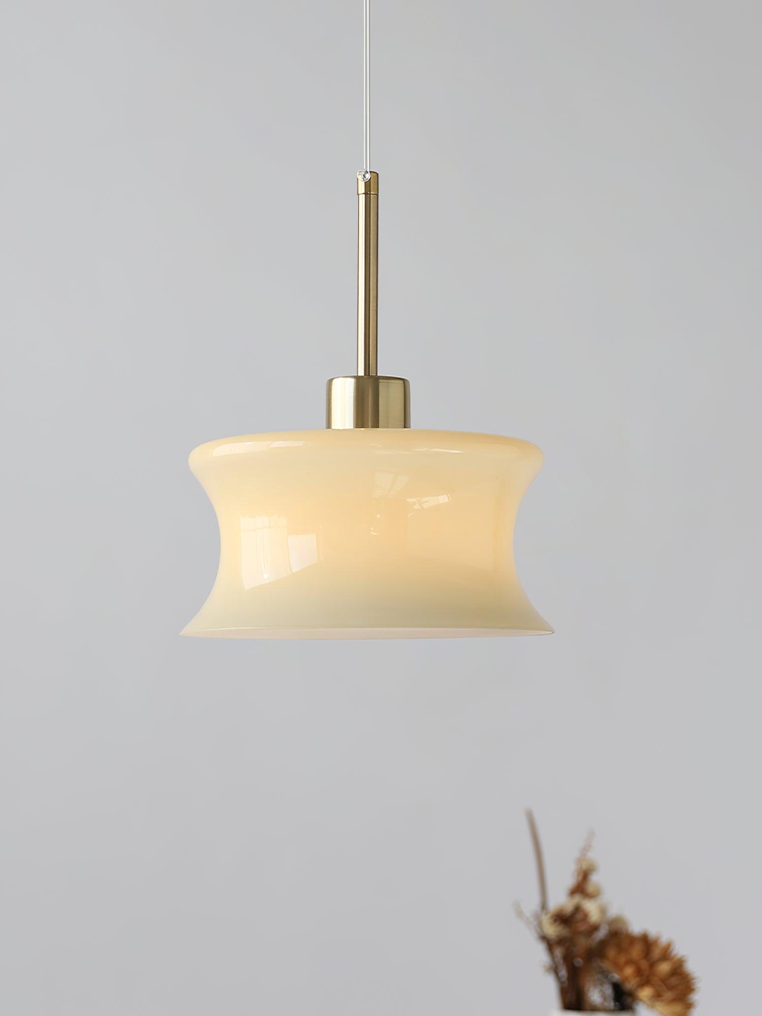 Anath Traditional Schoolhouse Glass Pendant Light Ceiling Hanging Lamp for Kitchen Island and Foyer