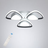 Modern Geometric LED Flush Mount Ceiling Light Fixture for Bedroom and Hallway