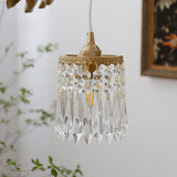 Antique Baroque Angel Crystal Pendant Light Brass Chandelier for Bedroom and Living Room