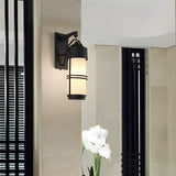 Antique Black Exterior Wall Lantern Waterproof Retro Garden Sconce Lighting