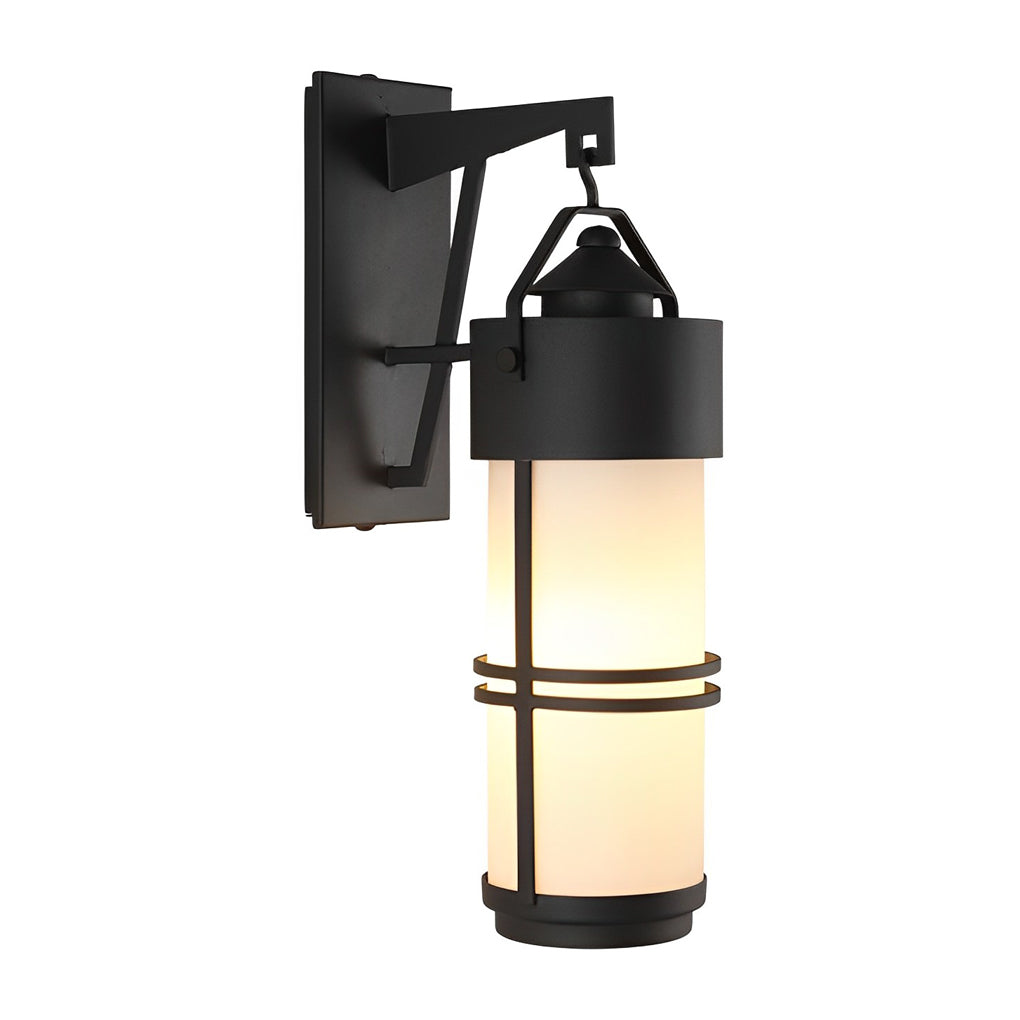 Antique Black Exterior Wall Lantern Waterproof Retro Garden Sconce Lighting