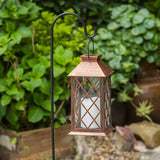 Antique Bronze Waterproof Solar Lantern LED Outdoor Garden Hanging Light for Yard and Landscape