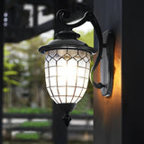 Antique European Style Outdoor Wall Lantern IP65 Waterproof Exterior Sconce for Porch and Garden