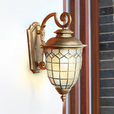 Antique European Style Outdoor Wall Lantern IP65 Waterproof Exterior Sconce for Porch and Garden
