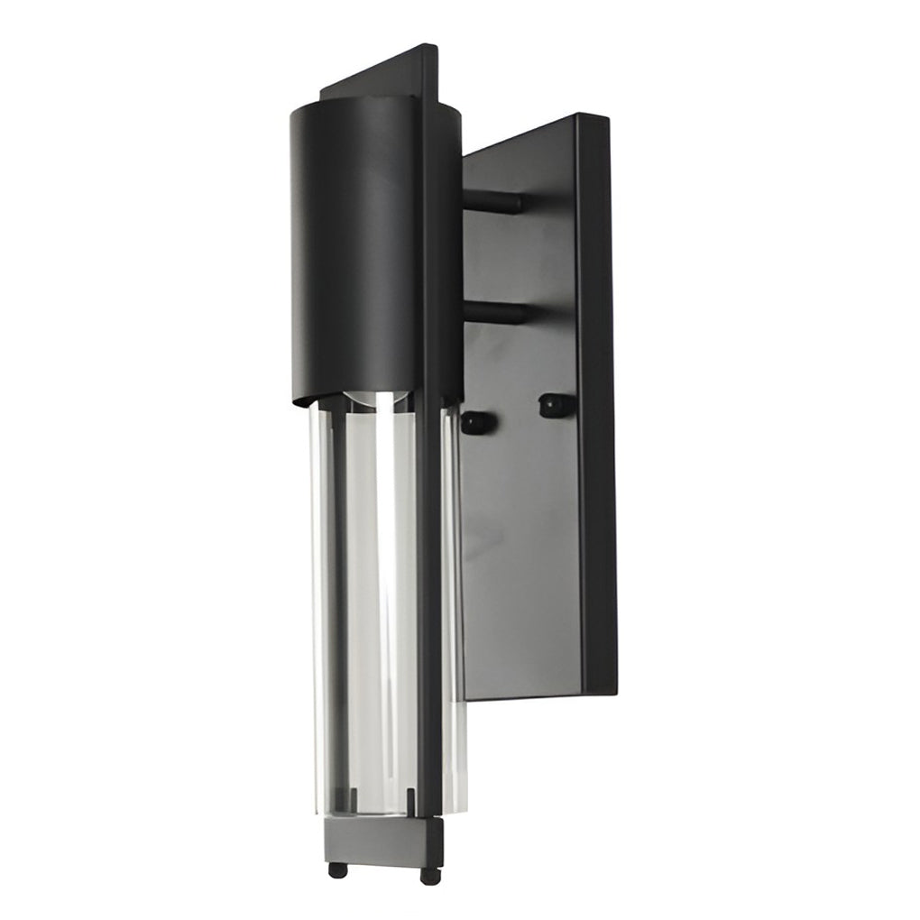 Antique Finish Waterproof Glass Outdoor Wall Sconce Lamp for Patio Courtyard and Exterior Lighting