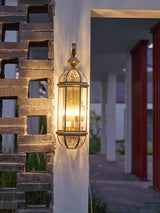 antique-style-brass-outdoor-wall-light-waterproof-exterior-sconce-with-clear-glass