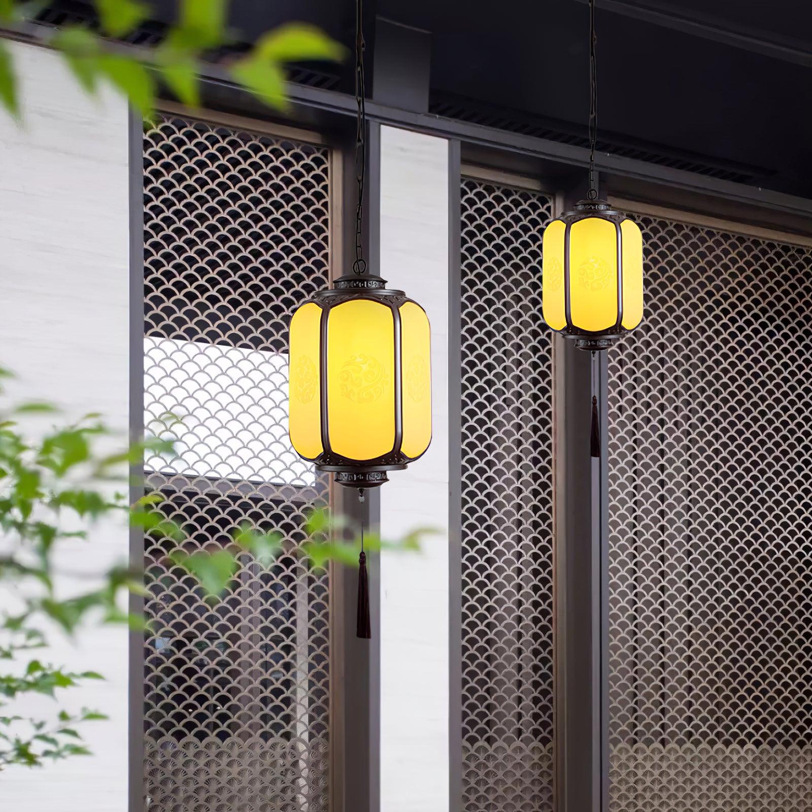 Antique Style Waterproof Hanging Porch Light Outdoor Lantern for Patios