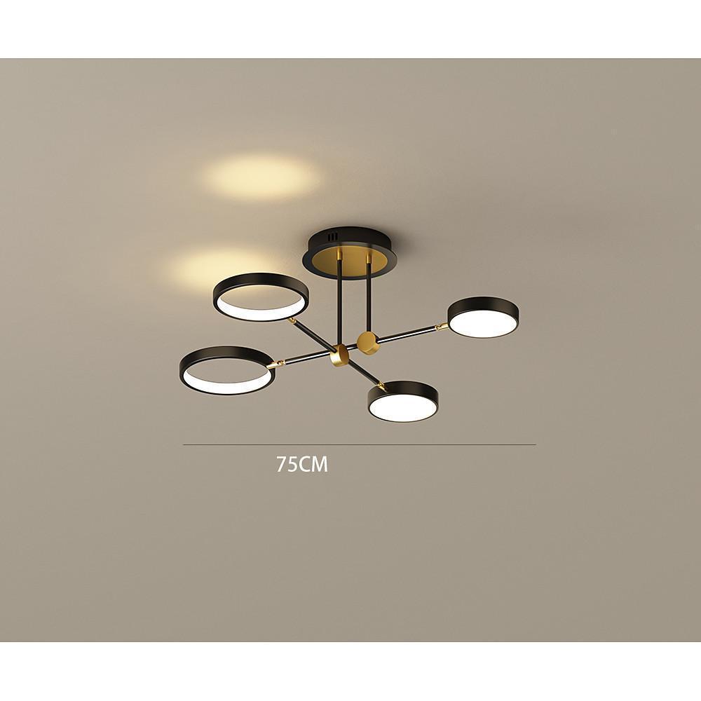 Modern Circular 8 Light LED Ceiling Fixture Nordic Flush Mount Chandelier for Living Room
