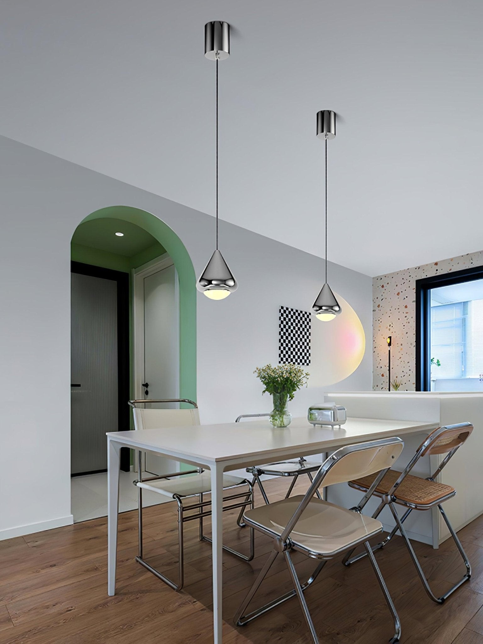 Apollo Modern LED Cylinder Pendant Light Adjustable Hanging Lamp for Home Decor
