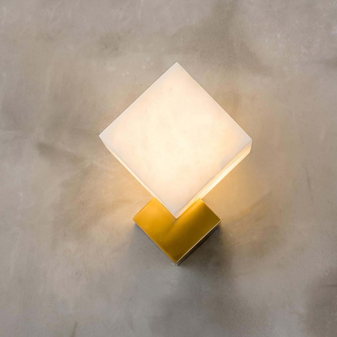 Art Deco Alabaster and Brass Wall Sconce Set of 2 Luxury Gatsby Style Indoor Lighting