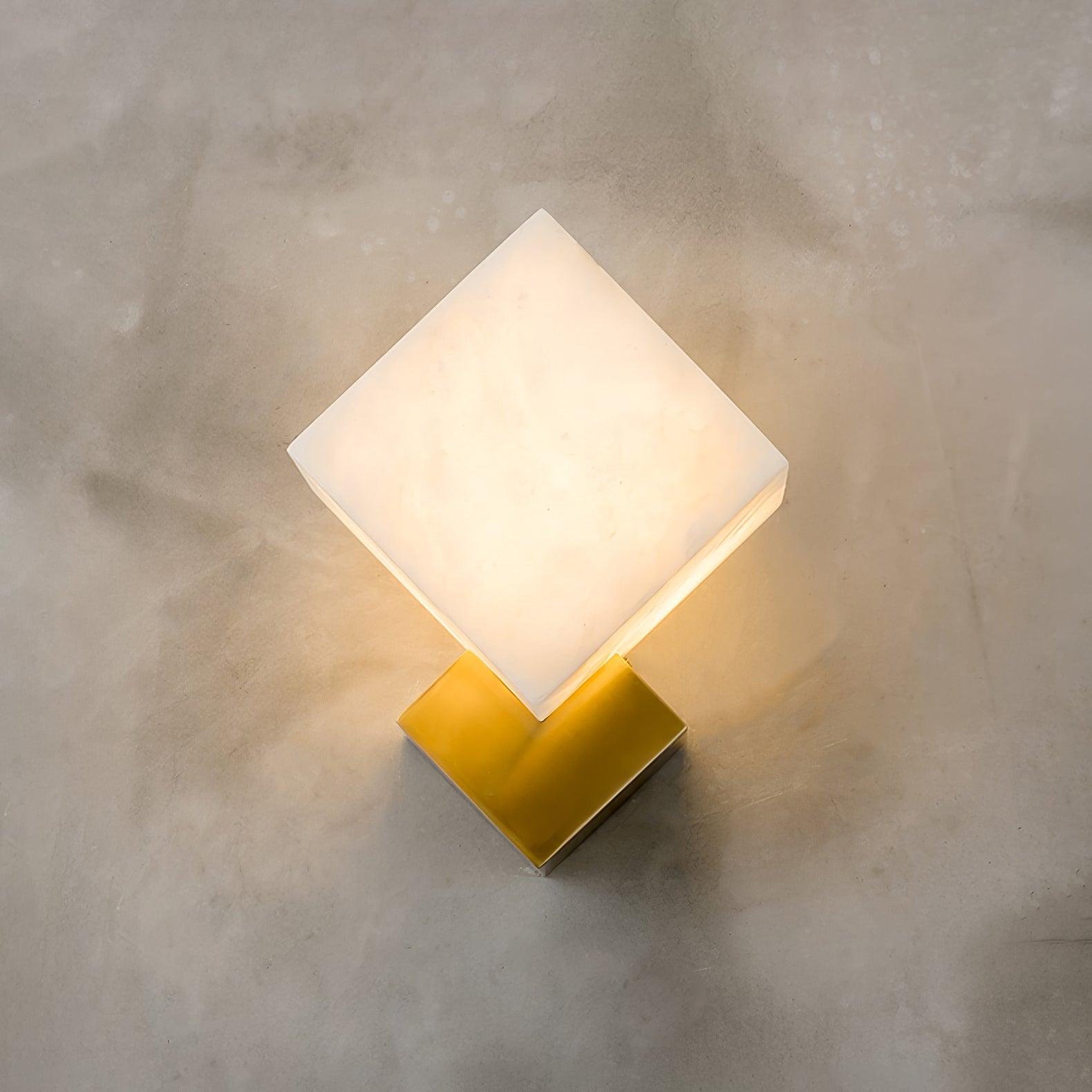 Art Deco Alabaster and Brass Wall Sconce Set of 2 Luxury Gatsby Style Indoor Lighting