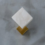 Art Deco Alabaster and Brass Wall Sconce Set of 2 Luxury Gatsby Style Indoor Lighting