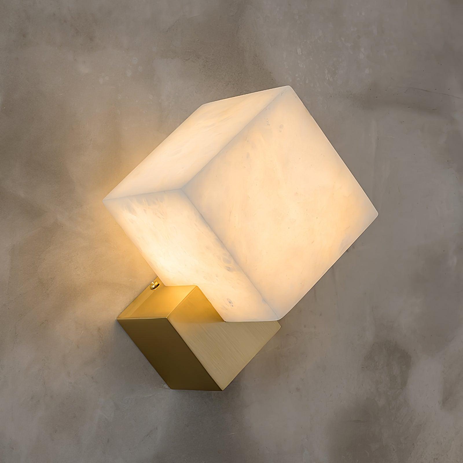 Art Deco Alabaster and Brass Wall Sconce Set of 2 Luxury Gatsby Style Indoor Lighting