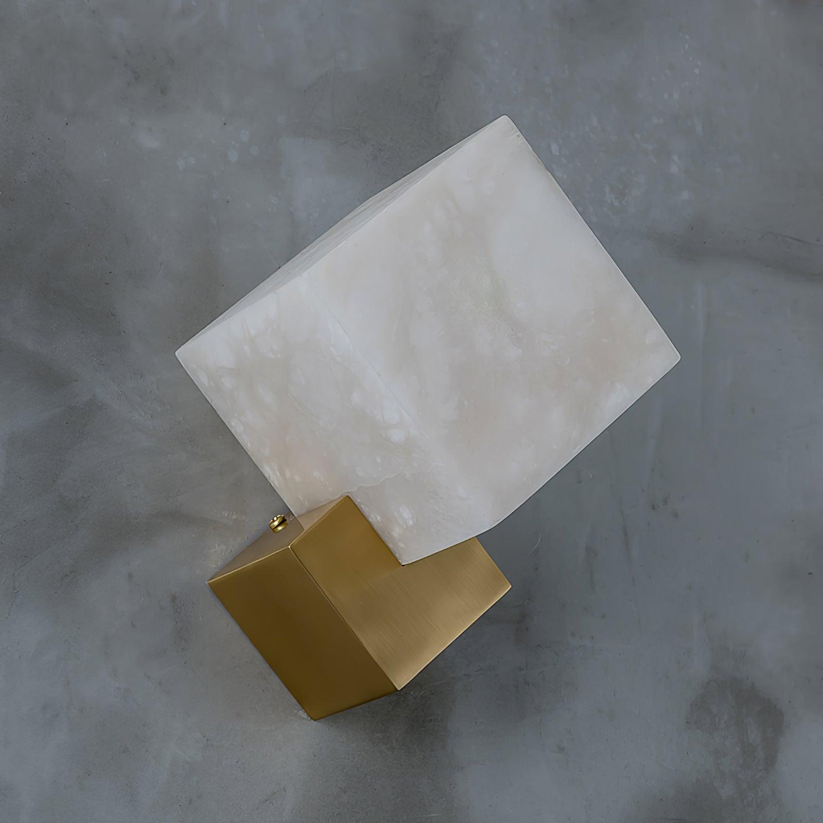 Art Deco Alabaster and Brass Wall Sconce Set of 2 Luxury Gatsby Style Indoor Lighting