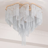 art-deco-aluminum-chain-tassel-semi-flush-mount-ceiling-chandelier-in-gold-and-silver