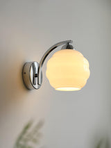 Art Deco Vintage Glass Globe Wall Sconce Lighting for Bedroom and Hallway