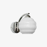 Art Deco Vintage Glass Globe Wall Sconce Lighting for Bedroom and Hallway