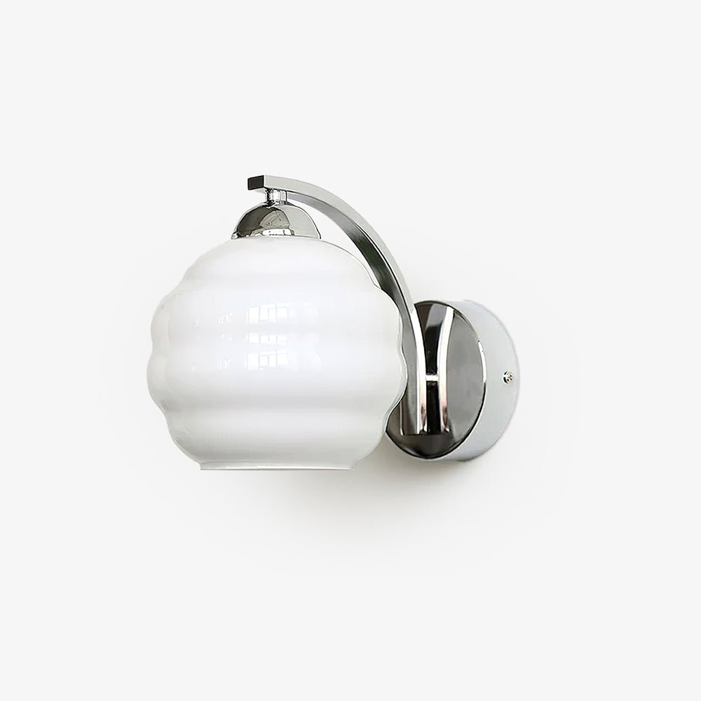 Art Deco Vintage Glass Globe Wall Sconce Lighting for Bedroom and Hallway
