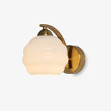 Art Deco Vintage Glass Globe Wall Sconce Lighting for Bedroom and Hallway