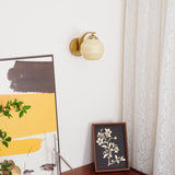 Art Deco Vintage Glass Globe Wall Sconce Lighting for Bedroom and Hallway