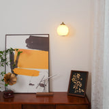 Art Deco Vintage Glass Globe Wall Sconce Lighting for Bedroom and Hallway
