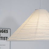 Artisanal Pyramid Washi Paper Pendant Lamp Geometric Japanese Style Hanging Light for Dining Room and Bedroom