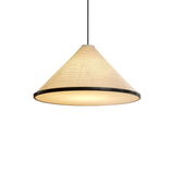 Artisanal Pyramid Washi Paper Pendant Lamp Geometric Japanese Style Hanging Light for Dining Room and Bedroom