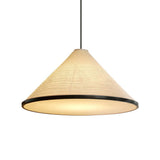 Artisanal Pyramid Washi Paper Pendant Lamp Geometric Japanese Style Hanging Light for Dining Room and Bedroom