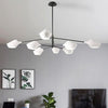 Artistic 8 Light Industrial Sputnik Chandelier for Dining Room Modern LED Metal Ceiling Lamp