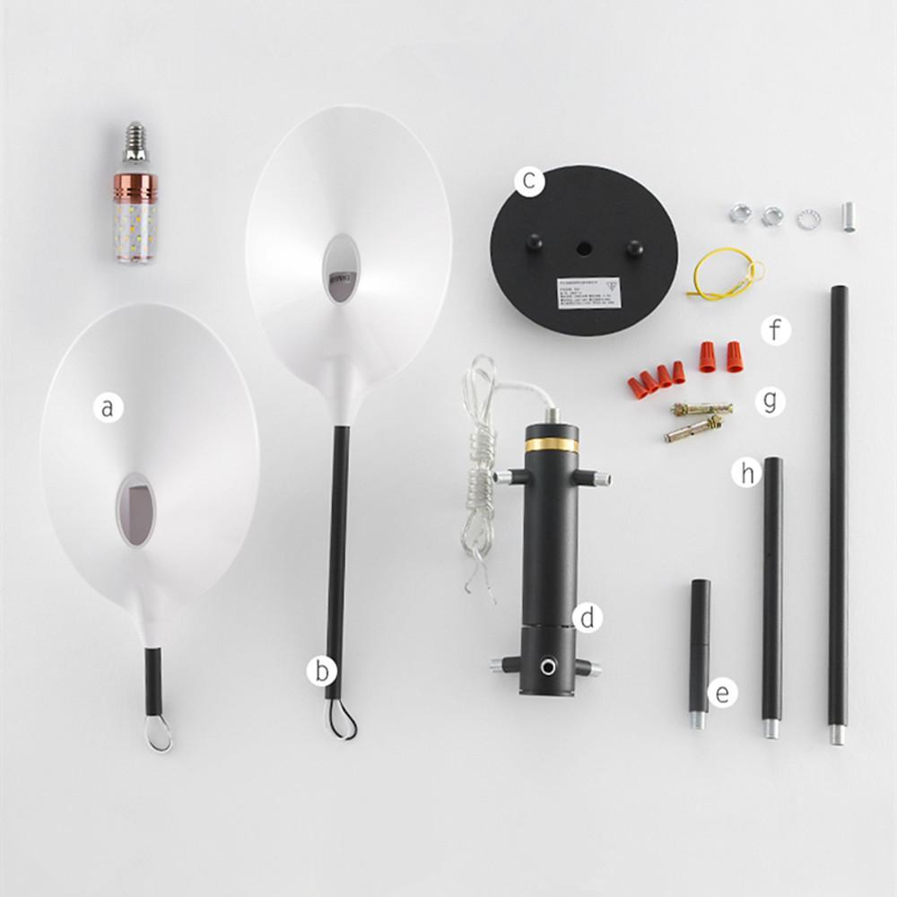 Artistic 8 Light Industrial Sputnik Chandelier for Dining Room Modern LED Metal Ceiling Lamp