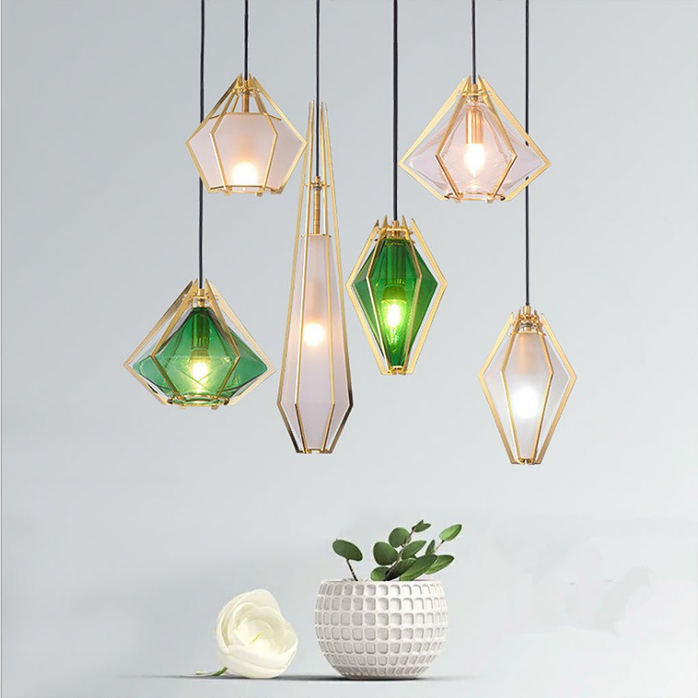Artistic Glass Pendant Light Nordic Style Chandelier for Bedroom and Living Area