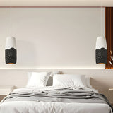Artistic Handmade Sculpture HDPE Wabi Sabi Pendant Light Japanese Style Hanging Ceiling Lamp