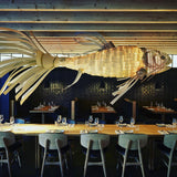 artistic-koi-fish-wood-slat-chandelier-large-scale-statement-lighting-for-home